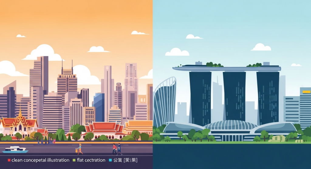 Thailand vs Singapore holding