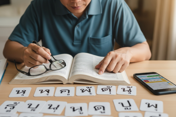 Thais leren expat