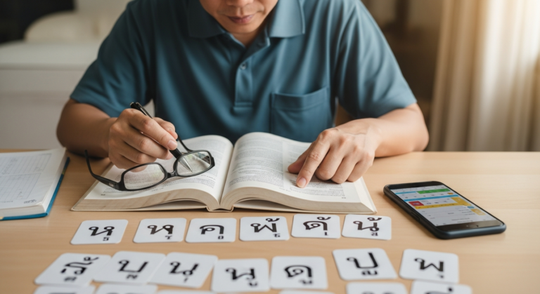 Thais leren expat